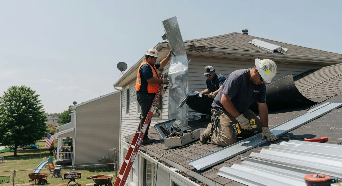 Storm Damage Metal Roof Repair in Pahala, HI